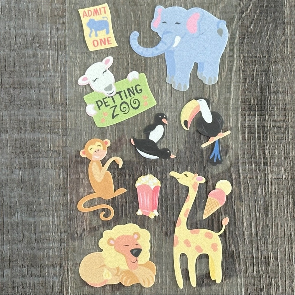 💞 New Petting Zoo Animals Scrapbook Stickers